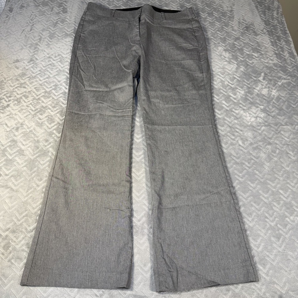 Lane Bryant Dress Pants Women's 18S Gray Stretch Trousers 18 Short The Allie